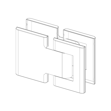 SIMONSWERK Abdeckkappen für Biloba hydraulisches Pendeltürband 91.8015BTJC