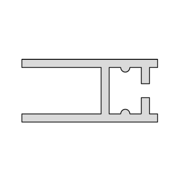 Wandanschlussprofil, 2.000 mm oder 2.500 mm Länge