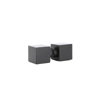 Würfelgriff quadratisch - 40 mm aus Eiche schwarz