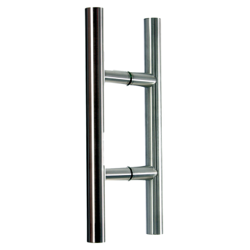 Türgriff aus Edelstahl Drm. 25 oder 30 mm - Griffbereich rund ab Länge 350 mm