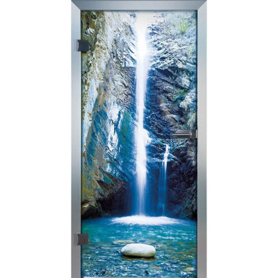Glastür Waterfall