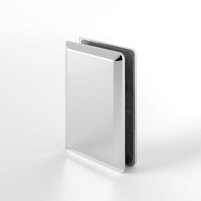 S1000 Winkelverbinder Glas an Wand 90° ohne Anschraublasche, für Duschen in glanzverchromt
