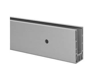 Q-railing EASY GLASS SMART - Geländerprofil zur Frontmontage an eine Wand - Herstellerbezeichnung "Bodenprofil zur Seitenmontage"