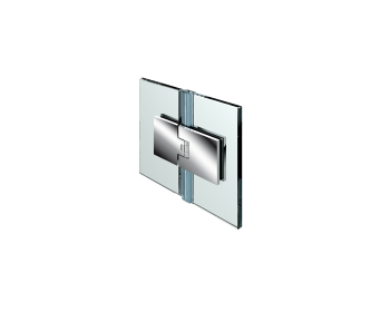 Flamea Pendeltuerband Glas-Glas 180° mit Streifdichtung zum Pendeln des Tuerfluegels