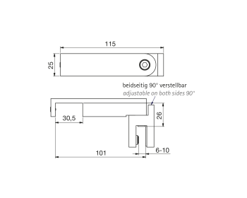 T-Verbinder fuer Stabilisationsstange