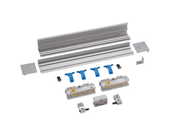 Abbildung zeigt DORMA MUTO Comfort M 60 Schiebetürbeschlag Einzelkomponenten, geliefert wird DORMA MUTO Comfort M 60 2.0