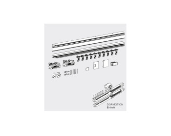 DORMA MUTO Comfort M 60 Schiebetürset zur Deckenmontage mit Dormotion-Einheiten (SoftStop)