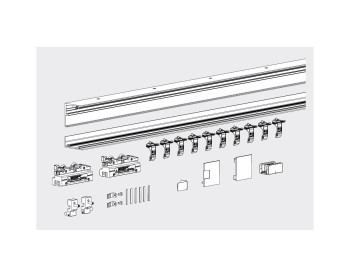 DORMA MUTO Comfort M 60 Schiebetürbeschlag Einzelkomponenten, geliefert wird DORMA MUTO Comfort M 60 2.0
