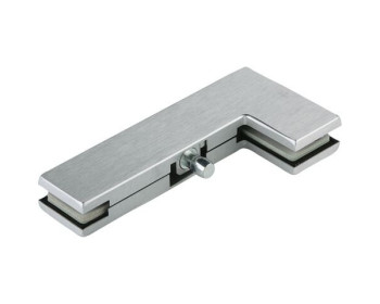DORMA Universal Winkel-Oberlichtbeschlag PT 40 mit Achslagerbolzen, Durchmesser 15 mm, in silber