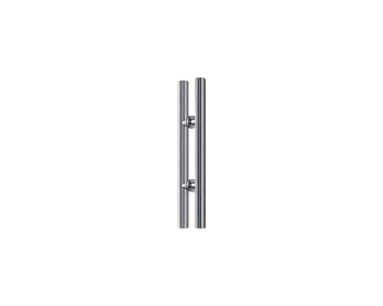 Griffstangenpaar Manet aus Edelstahl, beidseitig mit Abdeckrosette, 350 mm lang