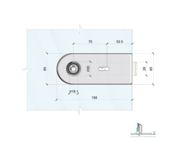 WSS Schloss STUDIO OLIS BB - Buntbart - Ansicht Schlossseite - massliche Details