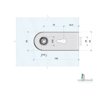 WSS Schloss STUDIO OLIS BB - Buntbart - Ansicht Schlossseite - massliche Details