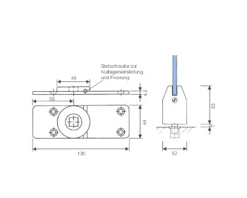 Pendulo C Bodenlager - Maße