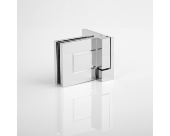 BH 112 Duschtuerband Glas an Wand 90°, DIN rechts