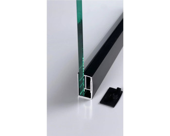 Dusch Klemmprofil in schwarz matt