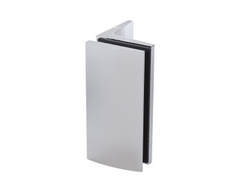 ZUPPA Winkelverbinder Glas an Wand 90°, in glanzverchromt
