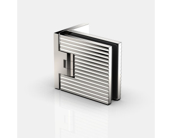 Pauli und Sohn Duschpendeltuerband Flamea+ Linea Glas an Wand 90° in glanzverchromt