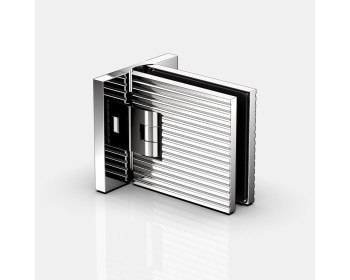 PS Flamea+ Linea Duschtuerpendelband Glas-Wand 90° in glanzverchromt