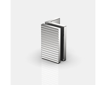 P+S Flamea+ Linea Winkelverbinder 90° Glas an Wand, in glanzverchromt