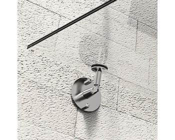 P+S Vordachsystem mit Zugstangen Typ Z-01 - Detailansicht des Wandflansches