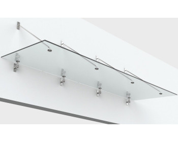 P+S Vordachsystem mit Zugstangen Typ Z-04 mit 4-Achsen-System