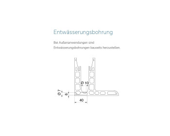 Querschnitt - Entwässerungsbohrung