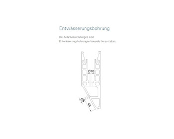 Querschnitt - Entwässerungsbohrung