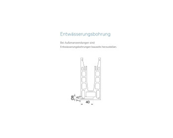 Querschnitt - Entwässerungsbohrung