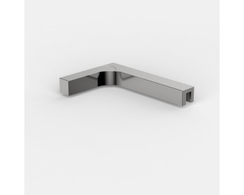 Stabilisierungswinkel Glas an Wand 90°, verstellbar +/-2°, DIN rechts, 180 mm lang