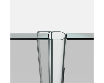 Einbaubeispiel Glas an Glas 180°