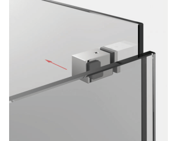 Einbaubeispiel an Glas - DIN rechts