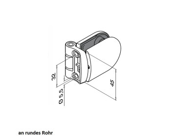 Masse für rundes Rohr