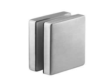 EASY GLASS Glasadapter punktgehalten, für den Innen- und Aussenbereich, quadratisch, mit Grundplattenhöhe 10 mm
