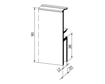 RS 120 Seitenteilprofil bis 5.999 mm Laenge