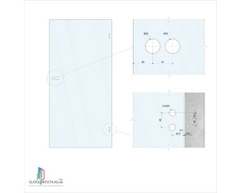 schematische Darstellung der benötigten Glasbearbeitung