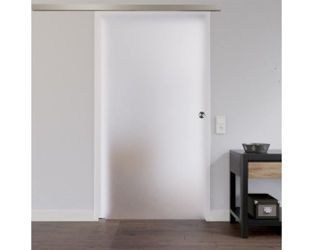 Glasschiebetuer satiniert zur Wandmontage - Active Line