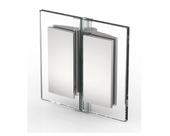 TURA Anschlagtürband Glas an Glas 180°, für Duschen und Saunen, nach innen öffnend