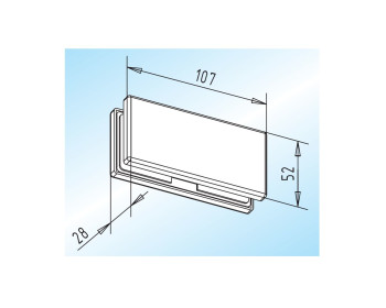 WSS Oberlichtverbinder PT 70 ohne Anschlag, Innenansicht