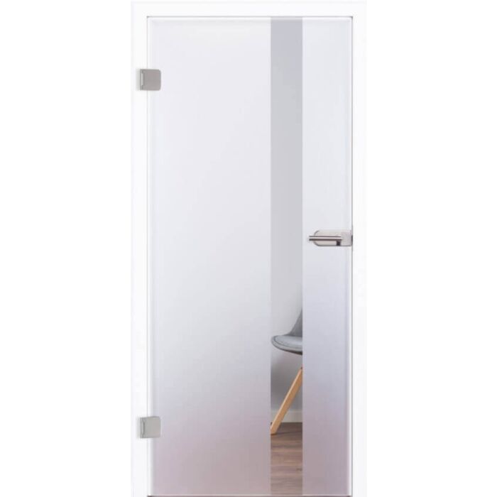 Glastür aus Klarglas mit Motiv Studio