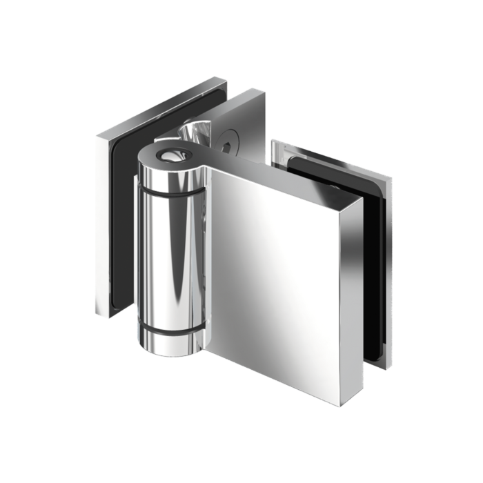 Flinter Duschtuerband Glas an Glas 90°