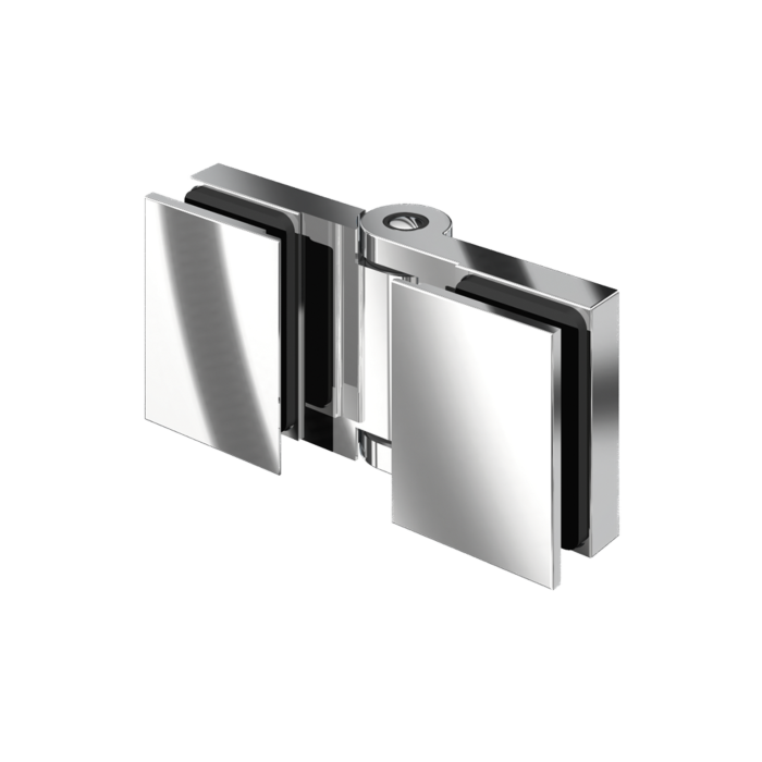 Flinter Duschtuerband Glas-Glas 180° nach innen oeffnend