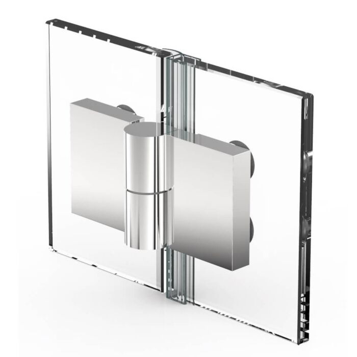 Nivello+ Duschtürband Glas-an-Glas 180°