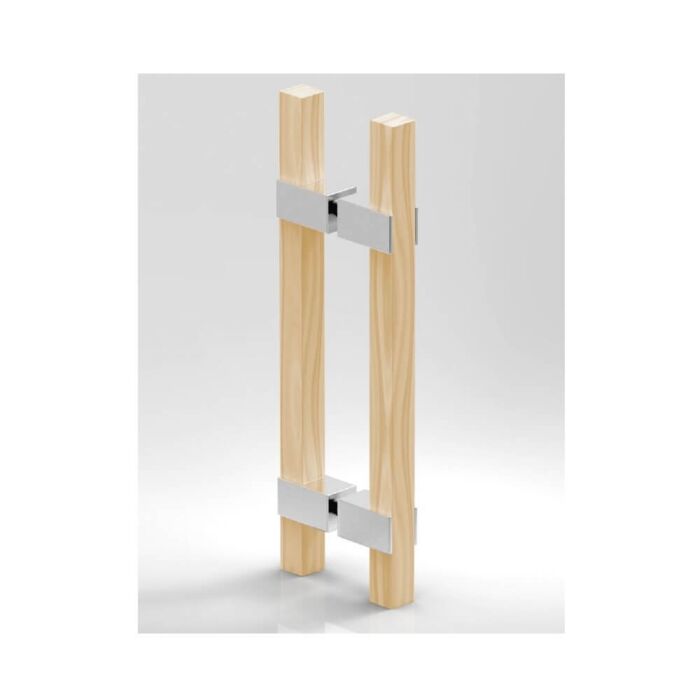 Türgriffpaar aus Holz für Saunen
