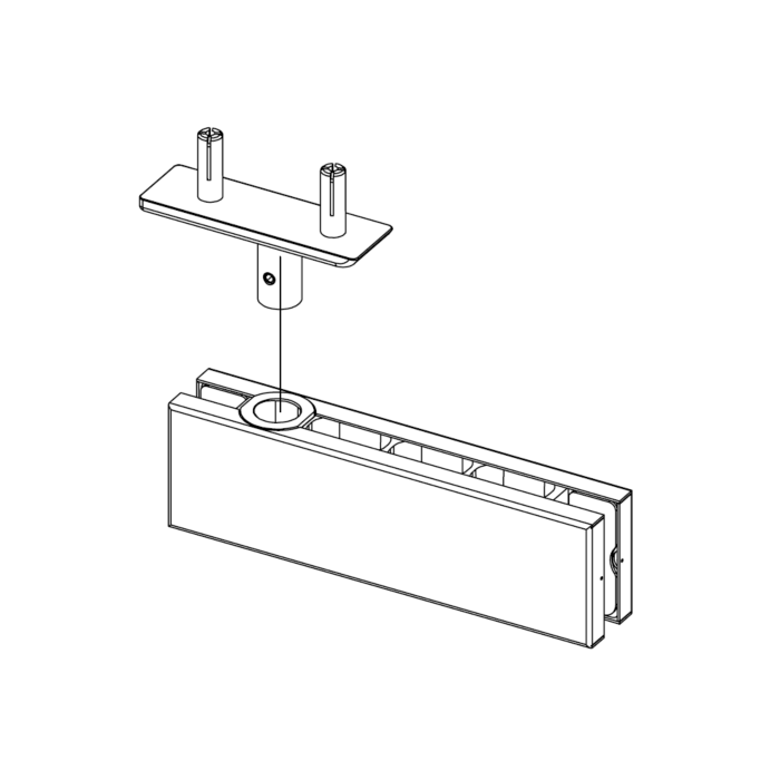 SIMONSWERK VERTO - SLIM - oberes Pendeltuerband für VERTO - SLIM