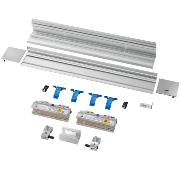 Schiebetuerset DORMA MUTO Comfort M 60 - bis zu 1.200 mm Flügelbreite - Darstellung der Einzelteile