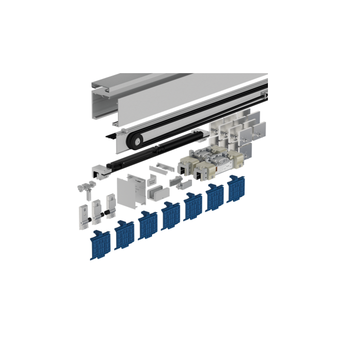 DORMA MUTO Premium Self-Closing 120 Schiebetürbeschlag-Set zur Montage Glas an Glas
