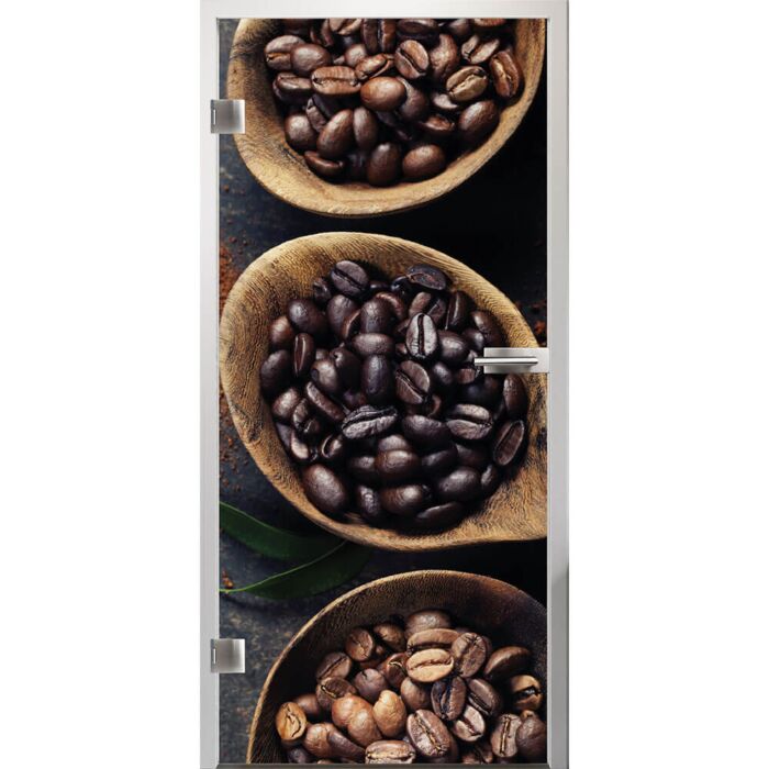 Glastür Arabica