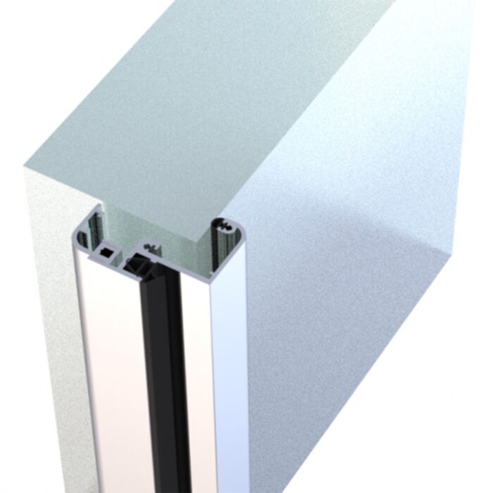 Aluminium Eckzarge gerundet