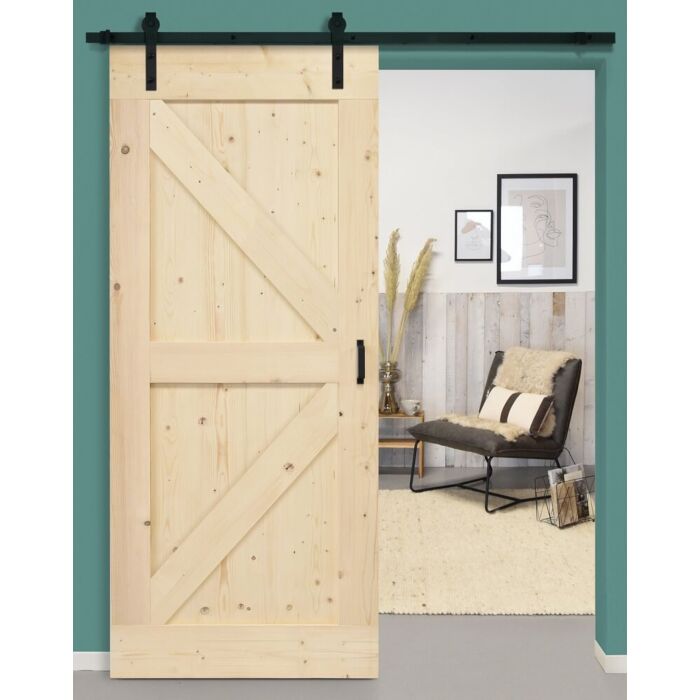 BASIC - Set Holzschiebetür mit Grifftechnik