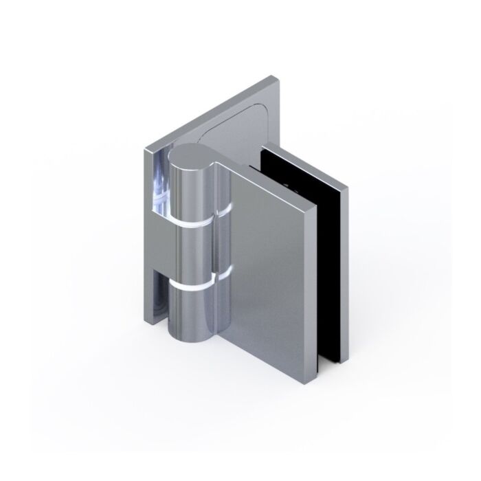 KL-megla Wellness Premium Duschtürband Glas an Wand 90°